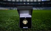 16 September 2016; A detailed view of the Celtic Cross medal ahead of the GAA Football All-Ireland Senior Championship Final between Dublin and Mayo at Croke Park in Dublin. Photo by Stephen McCarthy/Sportsfile