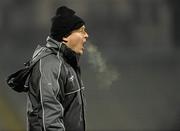 19 January 2011; Down manager James McCartan issues instructions from the sideline. Barrett Sports Lighting Dr. McKenna Cup, Section C, Antrim v Down, Casement Park, Belfast, Co. Antrim. Picture credit: Oliver McVeigh / SPORTSFILE