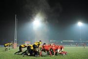 21 January 2011; A general view of a scrum during the game. British & Irish Cup, Munster A v Esher RFC, Garryowen FC, Dooradoyle, Limerick. Picture credit: Diarmuid Greene / SPORTSFILE