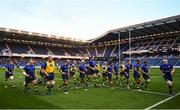 16 September 2016; The Leinster squad warm-up ahead of the Guinness PRO12 Round 3 match between Edinburgh and Leinster at BT Murrayfield Stadium in Edinburgh, Scotland. Photo by Ramsey Cardy/Sportsfile