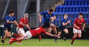 16 September 2016; Paul Boyle of Leinster is tackled by John Foley of Munster during the U20 Interprovincial Series Round 3 match between Leinster and Munster at Donnybrook Stadium in Donnybrook, Dublin. Photo by Matt Browne/Sportsfile