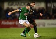 16 September 2016; Stephen McPhail of Shamrock Rovers in action against Gearoid Morrissey of Cork City during the SSE Airtricity League Premier Division match between Cork City and Shamrock Rovers at Turners Cross in Cork. Photo by David Maher/Sportsfile