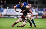 16 September 2016; Jack Regan of Leinster is tackled by Gavin Coombes of Munster during the U20 Interprovincial Series Round 3 match between Leinster and Munster at Donnybrook Stadium in Donnybrook, Dublin. Photo by Matt Browne/Sportsfile