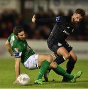 16 September 2016; Gearoid Morrissey of Cork City in action against Stephen McPhail of Shamrock Rovers during the SSE Airtricity League Premier Division match between Cork City and Shamrock Rovers at Turners Cross in Cork. Photo by David Maher/Sportsfile