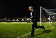 16 September 2016; John Caulfield, manager of Cork City, runs out for the start of the second halfof  the SSE Airtricity League Premier Division match between Cork City and Shamrock Rovers at Turners Cross in Cork. Photo by David Maher/Sportsfile