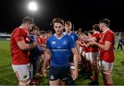 16 September 2016; Leinster captain Jack Kelly leads his team-mates off after the U20 Interprovincial Series Round 3 match between Leinster and Munster at Donnybrook Stadium in Donnybrook, Dublin. Photo by Matt Browne/Sportsfile
