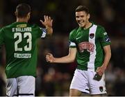 16 September 2016; Garry Buckley, right, of Cork City celebrates after scoring his side's third goal with teammate Mark O'Sullivan during the SSE Airtricity League Premier Division match between Cork City and Shamrock Rovers at Turners Cross in Cork. Photo by David Maher/Sportsfile