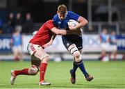 16 September 2016; Jack Regan of Leinster is tackled by Gavin Coombes of Munster during the U20 Interprovincial Series Round 3 match between Leinster and Munster at Donnybrook Stadium in Donnybrook, Dublin. Photo by Matt Browne/Sportsfile