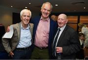 17 September 2016; Former Tipperary hurlers Eddie O'Donnell, left, and John &quot;Mackey&quot; McKenna, right, pictured with former Dublin footballer Tony Hanahoe at the GPA Former Players Event in Croke Park. Over 450 former county footballers and hurlers gathered at the annual lunch which is now in its fourth year. The event featured GPA Lifetime Achievement Awards for Mayo football hero of the 1950s Paddy Prendergast and Cork dual legend, Ray Cummins at Croke Park, Dublin.  Photo by Cody Glenn/Sportsfile