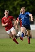 17 September 2016; Michael Silvester of Leinster in action against David McCarthy of Munster during the U19 Interprovincial Series Round 3 match between Leinster and Munster at Old Belvedere RFC, Dublin.  Photo by Eóin Noonan/Sportsfile