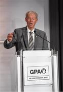 17 September 2016; Mícheál Ó Muircheartaigh at the GPA Former Players Event in Croke Park. Over 450 former county footballers and hurlers gathered at the annual lunch which is now in its fourth year. The event featured GPA Lifetime Achievement Awards for Mayo football hero of the 1950s Paddy Prendergast and Cork dual legend, Ray Cummins at Croke Park, Dublin.  Photo by Matt Browne/Sportsfile
