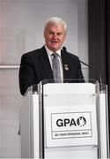 17 September 2016; Uachtarán Chumann Lúthchleas Gael Aogán Ó Fearghail at the GPA Former Players Event in Croke Park. Over 450 former county footballers and hurlers gathered at the annual lunch which is now in its fourth year. The event featured GPA Lifetime Achievement Awards for Mayo football hero of the 1950s Paddy Prendergast and Cork dual legend, Ray Cummins at Croke Park, Dublin.  Photo by Matt Browne/Sportsfile