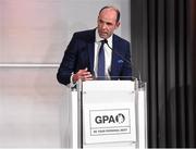 17 September 2016; GPA President Dermot Earley at the GPA Former Players Event in Croke Park. Over 450 former county footballers and hurlers gathered at the annual lunch which is now in its fourth year. The event featured GPA Lifetime Achievement Awards for Mayo football hero of the 1950s Paddy Prendergast and Cork dual legend, Ray Cummins at Croke Park, Dublin.  Photo by Matt Browne/Sportsfile