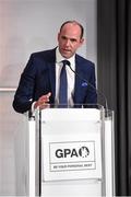 17 September 2016; GPA President Dermot Earley at the GPA Former Players Event in Croke Park. Over 450 former county footballers and hurlers gathered at the annual lunch which is now in its fourth year. The event featured GPA Lifetime Achievement Awards for Mayo football hero of the 1950s Paddy Prendergast and Cork dual legend, Ray Cummins at Croke Park, Dublin.  Photo by Matt Browne/Sportsfile