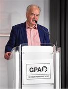 17 September 2016; Tony Hanahoe at the GPA Former Players Event in Croke Park. Over 450 former county footballers and hurlers gathered at the annual lunch which is now in its fourth year. The event featured GPA Lifetime Achievement Awards for Mayo football hero of the 1950s Paddy Prendergast and Cork dual legend, Ray Cummins at Croke Park, Dublin.  Photo by Matt Browne/Sportsfile