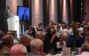 17 September 2016; Mícheál Ó Muircheartaigh at the GPA Former Players Event in Croke Park. Over 450 former county footballers and hurlers gathered at the annual lunch which is now in its fourth year. The event featured GPA Lifetime Achievement Awards for Mayo football hero of the 1950s Paddy Prendergast and Cork dual legend, Ray Cummins at Croke Park, Dublin.  Photo by Matt Browne/Sportsfile