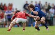 17 September 2016; Paddy Ryan of Leinster is tackled by Jack Daly of Munster during the U19 Interprovincial Series Round 3 match between Leinster and Munster at Old Belvedere RFC in Dublin. Photo by Eóin Noonan/Sportsfile