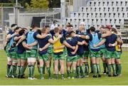 17 September 2016; The Connacht squad in a huddle ahead of the Guinness PRO12 Round 3 match between Zebre and Connacht at Stadio Sergio Lanfranchi, Parma, Italy. Photo by Daniele Buffa/Sportsfile