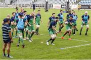 17 September 2016; The Connacht players warm up ahead of the Guinness PRO12 Round 3 match between Zebre and Connacht at Stadio Sergio Lanfranchi, Parma, Italy. Photo by Daniele Buffa/Sportsfile