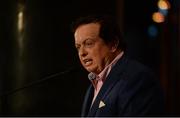 17 September 2016; Marty Morrissey speaks at the GPA Former Players Event in Croke Park. Over 450 former county footballers and hurlers gathered at the annual lunch which is now in its fourth year. The event featured GPA Lifetime Achievement Awards for Mayo football hero of the 1950s Paddy Prendergast and Cork dual legend, Ray Cummins at Croke Park, Dublin.  Photo by Cody Glenn/Sportsfile