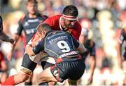 17 September 2016; Jean Kleyn of Munster in action against Sarel Pretorius of Newport Gwent Dragons during the Guinness PRO12 Round 3 match at Rodney Parade, Newport in Wales. Photo by Ben Evans/Sportsfile