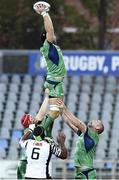 17 September 2016; John Muldoon of Connacht claims a lineout during the Guinness PRO12 Round 3 match at Stadio Sergio Lanfranchi, Parma in Italy. Photo by Daniele Buffa/Sportsfile