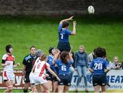 17 September 2016; Rachael Dunne of Leinster takes the ball in the lineout during the U18 Girls Interprovincial Series Round 3 between Ulster and Leinster at City of Armagh RFC in Armagh. Photo by Oliver McVeigh/Sportsfile