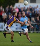 17 September 2016; Kieran McGourty of St Gall's, Antrim, in action against Stephen Williams of Kilmacud Crokes, Dublin, during the Volkswagen Senior Football 7s final at Kilmacud Crokes, Stillorgan, Dublin. Photo by Daire Brennan/Sportsfile