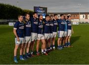 17 September 2016; The St Gall's team stand together during the national anthem ahead of the Volkswagen Senior Football 7s match at Kilmacud Crokes, Stillorgan, Dublin. Photo by Daire Brennan/Sportsfile