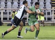 17 September 2016; Cian Kelleher of Connacht is tackled by Tommaso Boni of Zebre during the Guinness PRO12 Round 3 match at Stadio Sergio Lanfranchi, Parma in Italy. Photo by Daniele Buffa/Sportsfile