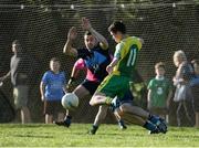 17 September 2016; Sean O'Reilly of St James' in action against Eóin Walsh of St Jude's  during the Volkswagen Junior Football 7s match at St Judes GAA Club, Wellington Lane, Dublin.  Photo by Sam Barnes/Sportsfile