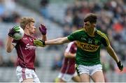 18 September 2016; Eóin McFadden of Galway in action against David Shaw of Kerry during the Electric Ireland GAA Football All-Ireland Minor Championship Final match between Kerry and Galway at Croke Park in Dublin. Photo by Eóin Noonan/Sportsfile