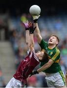 18 September 2016; David Shaw of Kerry in action against Liam Boyle of Galway during the Electric Ireland GAA Football All-Ireland Minor Championship Final match between Kerry and Galway at Croke Park in Dublin. Photo by Eóin Noonan/Sportsfile
