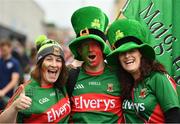 18 September 2016; Mayo supporters, from left, Dee Langrell, Geoff Langrell and Edel McNealla, from Newport, ahead of the GAA Football All-Ireland Senior Championship Final match between Dublin and Mayo at Croke Park in Dublin. Photo by Ramsey Cardy/Sportsfile