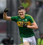 18 September 2016; David Clifford of Kerry celebrates scoring his side's third goal in the 53rd minute during the Electric Ireland GAA Football All-Ireland Minor Championship Final match between Kerry and Galway at Croke Park in Dublin. Photo by Ray McManus/Sportsfile