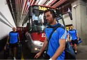 18 September 2016; Michael Darragh Macauley of Dublin arrives ahead the GAA Football All-Ireland Senior Championship Final match between Dublin and Mayo at Croke Park in Dublin. Photo by Stephen McCarthy/Sportsfile