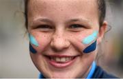 18 September 2016; Dublin supporter Keelin McKeon, age 11, from Stamullen, Co Meath, ahead of the GAA Football All-Ireland Senior Championship Final match between Dublin and Mayo at Croke Park in Dublin. Photo by Cody Glenn/Sportsfile