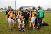 23 January 2011; Kilkenny manager Michael Walsh with the team before the game. Walsh Cup, Kilkenny v NUI Galway, St Patrick's GAA Club, Ballyragget, Co Kilkenny. Picture credit: Ray McManus / SPORTSFILE