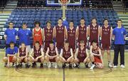 25 January 2011;The Presentation Athenry, Galway, team. Basketball Ireland Boys U19C Schools Cup Final, Presentation Athenry, Galway v Palmerstown, Dublin, National Basketball Arena, Tallaght, Dublin. Photo by Sportsfile