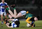25 January 2011; Conor Gillespie, Meath, in action against Shane Julian, Laois. O'Byrne Shield Semi-Final, Meath v Laois, Pairc Tailteann, Navan, Co. Meath. Picture credit: Brian Lawless / SPORTSFILE