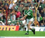 16 September 2001; Mark Keane, Limerick U-21. Hurling. Picture credit; Brendan Moran / SPORTSFILE