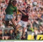 23 September 2001; Darren Fay of Meath in action against Padraig Joyce of Galway during the GAA Football All-Ireland Senior Championship Final match between Galway and Meath at Croke Park in Dublin. Photo by Damien Eagers/Sportsfile