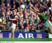 23 September 2001; Padraig Joyce of Galway in action against Darren Fay of Meath during the GAA Football All-Ireland Senior Championship Final match between Galway and Meath at Croke Park in Dublin. Photo by Brendan Moran/Sportsfile