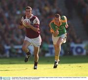 23 September 2001; Joe Bergin of Galway in action against Nigel Crawford of Meath during the GAA Football All-Ireland Senior Championship Final match between Galway and Meath at Croke Park in Dublin. Photo by Ray McManus/Sportsfile