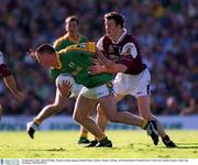23 September 2001; Mark O'Reilly of Meath in action against Jarlath Fallon of Galway during the GAA Football All-Ireland Senior Championship Final match between Galway and Meath at Croke Park in Dublin. Photo by Ray McManus/Sportsfile
