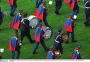 23 September 2001; Members of the Artane Senior Band prior to the GAA Football All-Ireland Senior Championship Final match between Galway and Meath at Croke Park in Dublin. Photo by Damien Eagers/Sportsfile