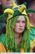 23 September 2001; A Meath supporter following the GAA Football All-Ireland Senior Championship Final match between Galway and Meath at Croke Park in Dublin. Photo by Ray McManus/Sportsfile