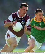 23 September 2001; Padraig Joyce of Galway in action against Mark O'Reilly of Meath during the GAA Football All-Ireland Senior Championship Final match between Galway and Meath at Croke Park in Dublin. Photo by Ray McManus/Sportsfile