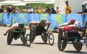 18 September 2016; Patrick Monahan of Ireland, centre, in action during the T54 Men's Marathon at Fort Copacabana during the Rio 2016 Paralympic Games in Rio de Janeiro, Brazil. Photo by Diarmuid Greene/Sportsfile