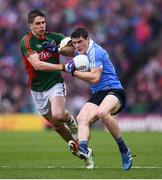 18 September 2016; Diarmuid Connolly of Dublin in action against Lee Keegan of Mayo during the GAA Football All-Ireland Senior Championship Final match between Dublin and Mayo at Croke Park in Dublin. Photo by Stephen McCarthy/Sportsfile